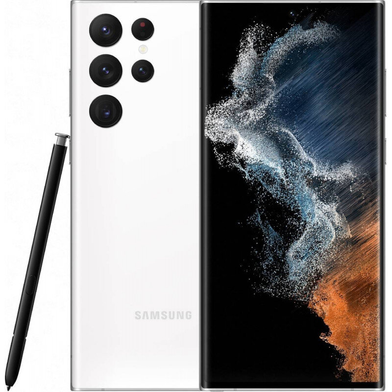 Смартфон Samsung Galaxy S22 Ultra 256GB Phantom White (Белый фантом) 