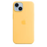 Силиконовый чехол MagSafe для iPhone 14  Plus цвет Солнечное сияние 