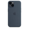 Силиконовый чехол MagSafe для iPhone 14  Plus Штормовой синий 