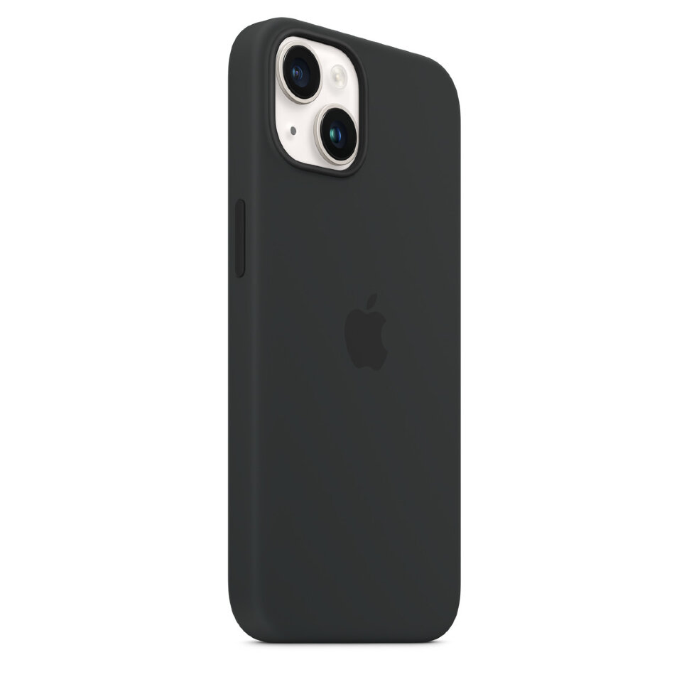 Силиконовый чехол MagSafe для iPhone 14  Plus цвет Полночь