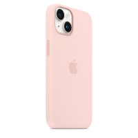 Силиконовый чехол MagSafe для iPhone 14  Plus цвет Розовый мел 
