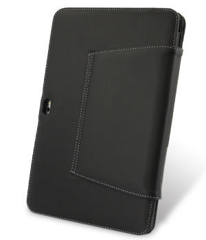 Кожанный чехол книга Melkco Samsung Galaxy Tab 10.1" черный