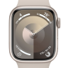 Apple Watch Series 9, 41 мм, корпус из алюминия цвета «сияющая звезда», спортивный ремешок цвета «сияющая звезда»