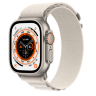 Apple Watch Ultra GPS + Cellular, 49 мм, корпус из титана, ремешок Alpine цвета «сияющая звезда», размер М