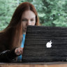 Чехол накладка iWoodMaster MacBook Pro 13 Retina  дерево мультибизнес (design-шпон дерева абачи) 1