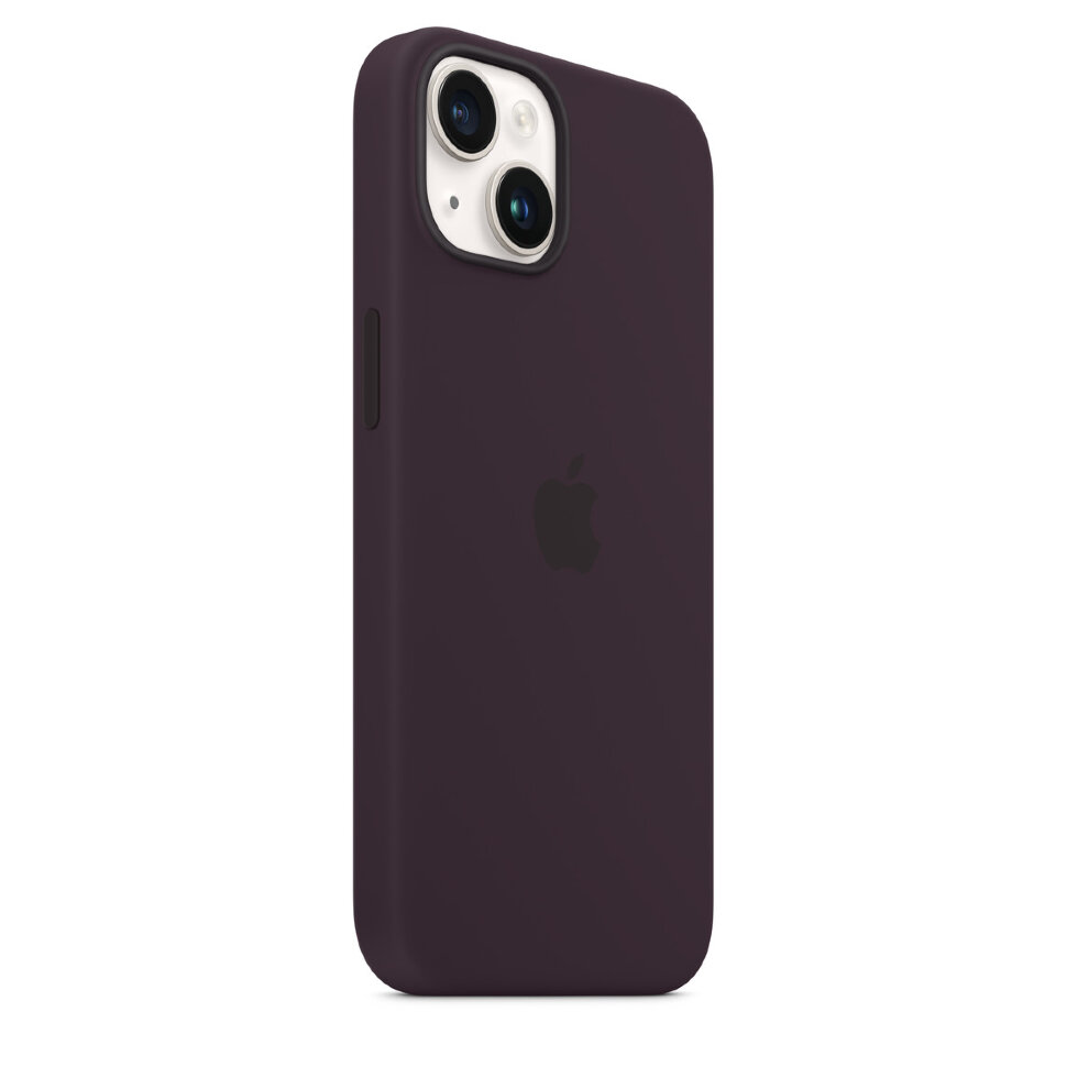 Силиконовый чехол MagSafe для iPhone 14 цвет Бузина